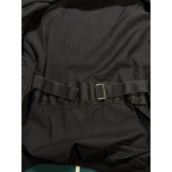 VTG 1991 French Police Dog Handler Bomber Jacket J. Veyrier Black 100L DMC Zip - Picture 13 of 16